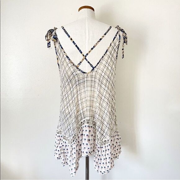 Free People Kya Two-Fer Slip Tunic Bralette & Mini Dress  Size SP - Picture 5 of 9